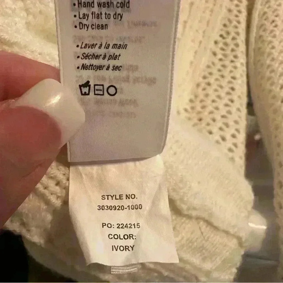 PAIGE Amory Open-Knit Crewneck Sweater Ivory from Neiman Marcus Sz Small - Picture 5 of 5